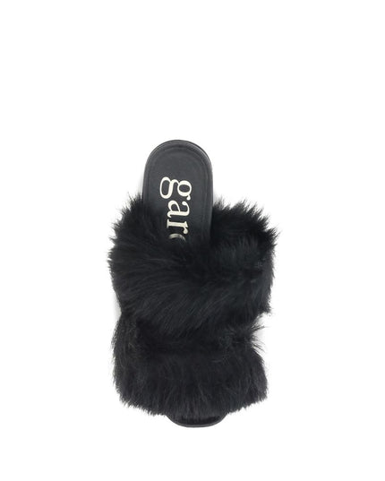 Pedro García Fur-trimmed mules Sandals