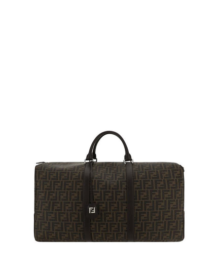 Fendi Brown Canvas Luggage And Travel