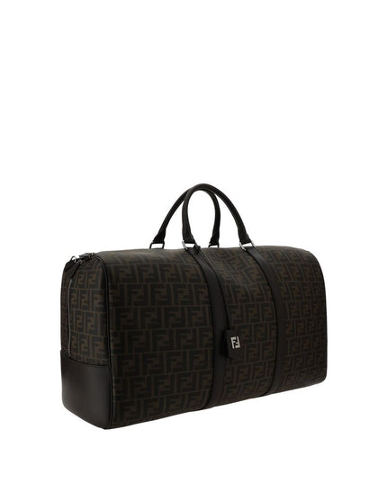 Fendi Brown Canvas Luggage And Travel