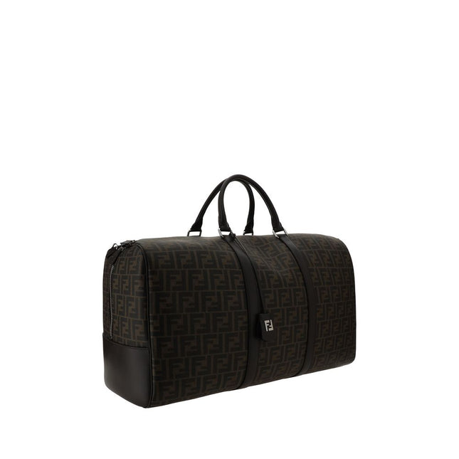 Fendi Brown Canvas Luggage And Travel