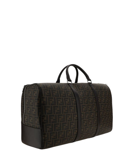 Fendi Brown Canvas Luggage And Travel