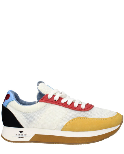 Max Mara White Fabric Low Top Sneakers