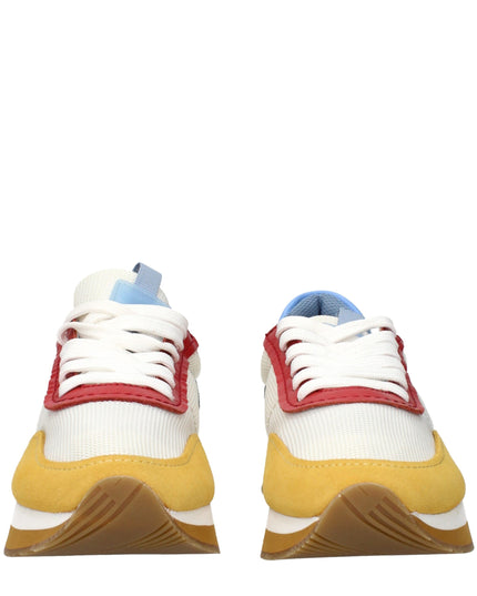 Max Mara White Fabric Low Top Sneakers