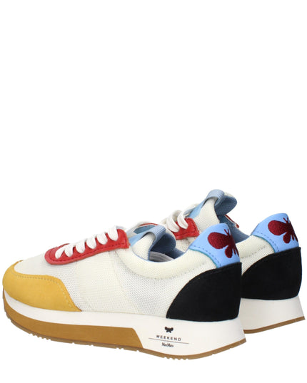 Max Mara White Fabric Low Top Sneakers