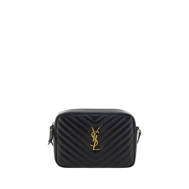 Saint Laurent Black Calf Leather Bos Taurus Shoulder Bag