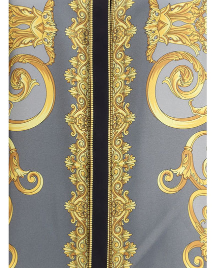 Versace Multicolor Silk Pattern Shirt