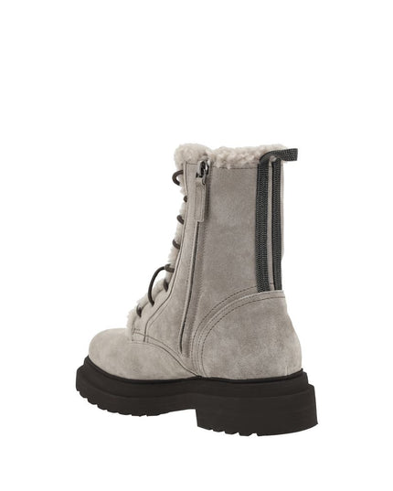Brunello Cucinelli Laced Ankle Boots