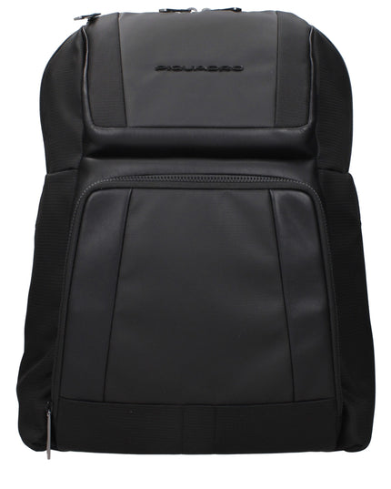 Piquadro Black Nylon Backpack