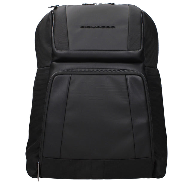 Piquadro Black Nylon Backpack