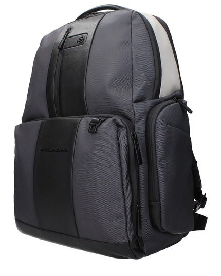 Piquadro Gray Nylon Backpack