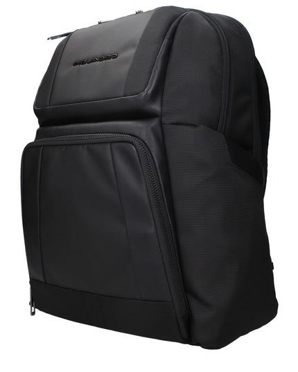 Piquadro Black Nylon Backpack