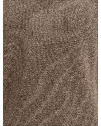 Brooksfield Brown Fleece Wool Turtleneck