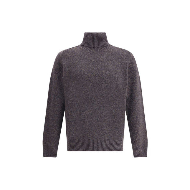 Brooksfield Multicolor Fleece Wool Turtleneck