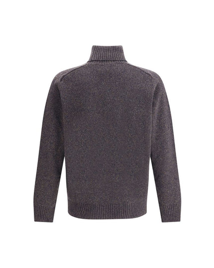 Brooksfield Multicolor Fleece Wool Turtleneck