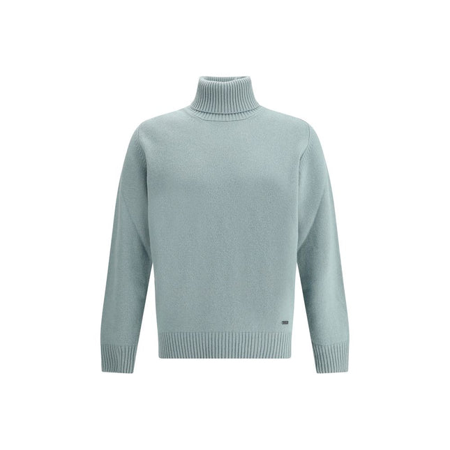 Brooksfield Green Fleece Wool Turtleneck