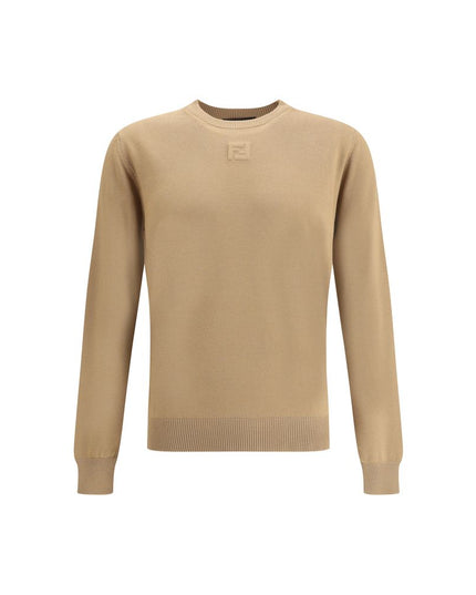 Fendi Beige Fleece Wool Sweatshirt
