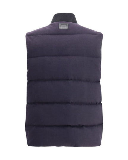 Dolce & Gabbana Blue Cotton Jackets And Coat