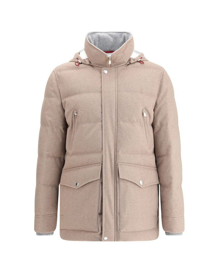 Brunello Cucinelli Beige Cashmere Coat