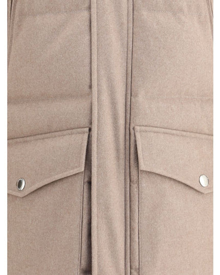 Brunello Cucinelli Beige Cashmere Coat