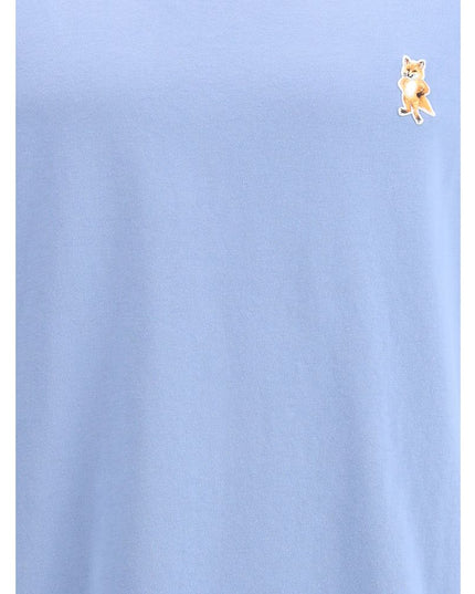 Maison Kitsuné Light Blue Cotton T-Shirt