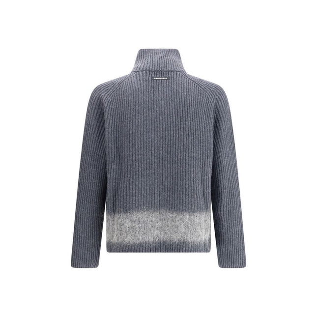 Dsquared² Gray Wool Cardigan