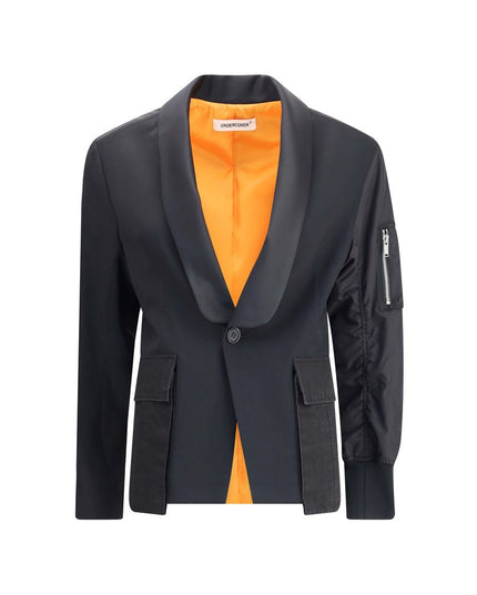 Undercover Black Polyester Bomber