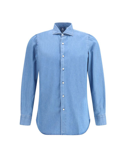 Finamore Blue Denim Shirt