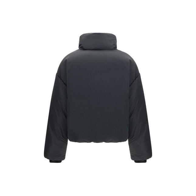 Ami Paris Black Polyamide Full-Length Jacket
