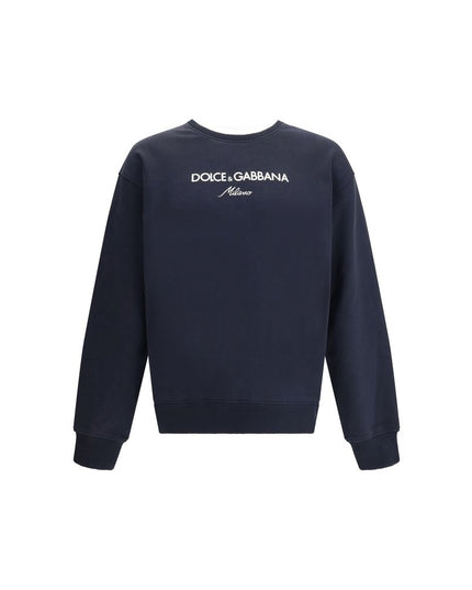 Dolce & Gabbana Blue Cotton Sweatshirt