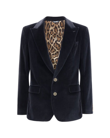 Dolce & Gabbana Black Cotton Blazer