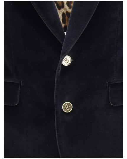 Dolce & Gabbana Black Cotton Blazer
