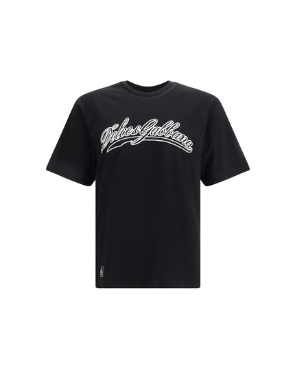 Dolce & Gabbana Black Cotton T-Shirt