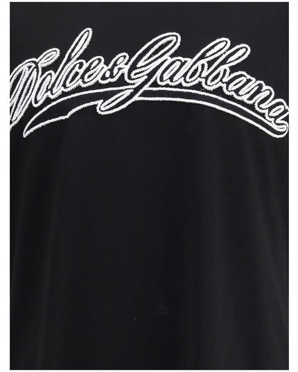 Dolce & Gabbana Black Cotton T-Shirt