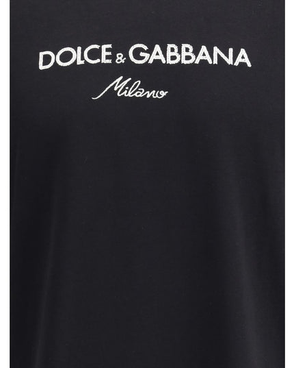 Dolce & Gabbana Black Cotton T-Shirt