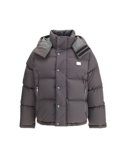 Dolce & Gabbana Gray Polyester Coat