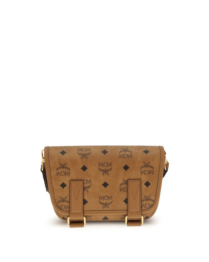 MCM Brown Polyethylene Shoulder Bag