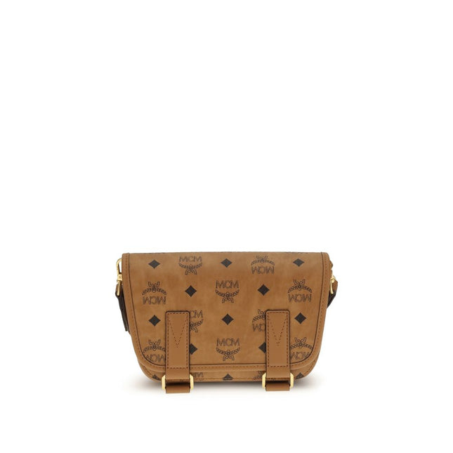 MCM Brown Polyethylene Shoulder Bag