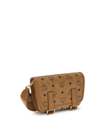 MCM Brown Polyethylene Shoulder Bag