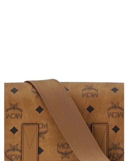 MCM Brown Polyethylene Shoulder Bag