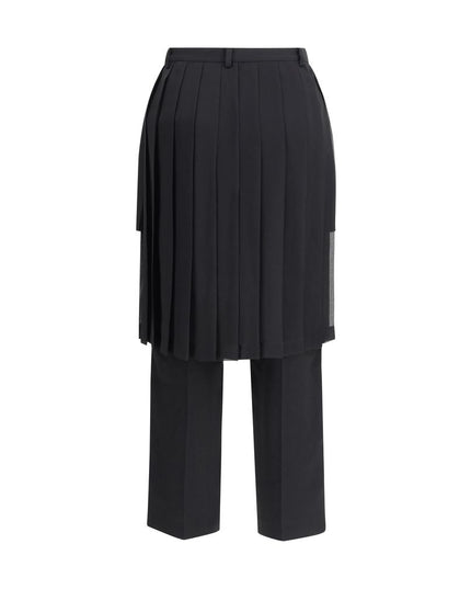 Undercover Black Acetate Casual Pants