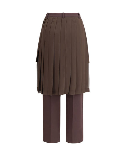 Undercover Brown Acetate Casual Pants