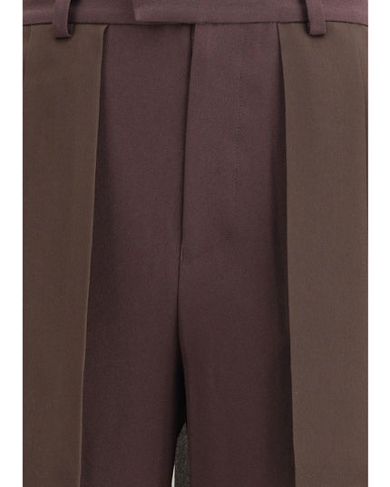 Undercover Brown Acetate Casual Pants