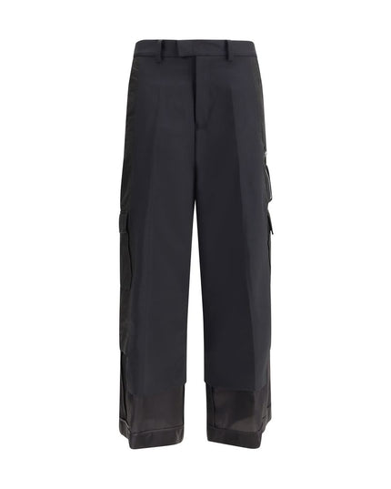 Undercover Black Polyester Cargo Pants