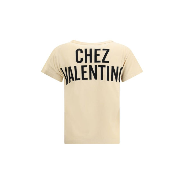Valentino Beige Cotton T-Shirt