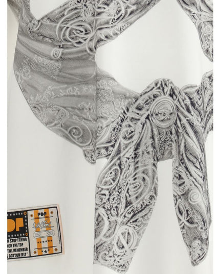 PDF Channel Cream Cotton T-Shirt