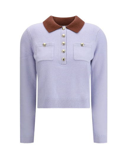 Self-Portrait Contrast collar Sweater