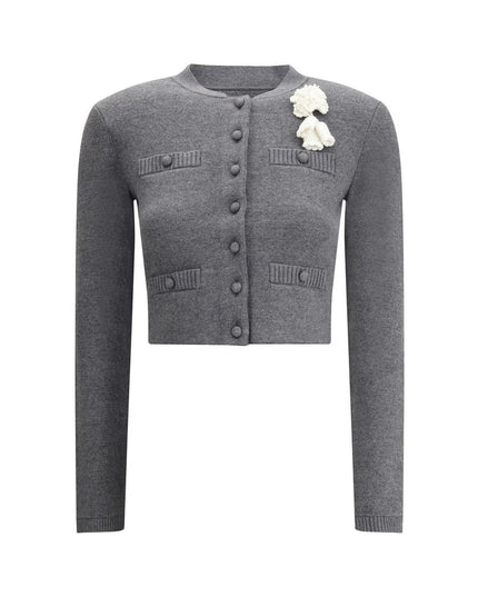 Self-Portrait Crocheted flower Cardigan