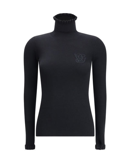 Valentino Wool Sweater with ruffled collar