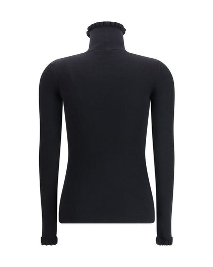 Valentino Wool Sweater with ruffled collar