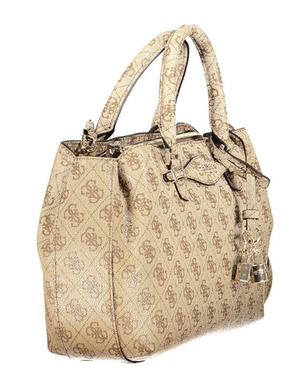 Guess Jeans Beige Polyethylene Women Handbag